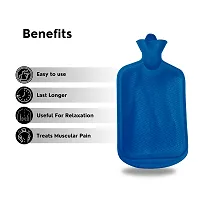 CareDone Hot Water Bottle Bag For Pain Relief | Heating Pad | Hot Water Bag for Pain Relief | Hot Water Bottle |Rubber Bottle- multi Colour- 2 Ltr. Capacity pack of 1 [you recive multicolour]-thumb1