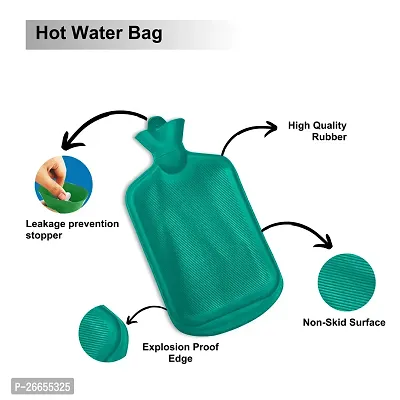 CareDone Hot Water Bottle Bag For Pain Relief | Heating Pad | Hot Water Bag for Pain Relief | Hot Water Bottle |Rubber Bottle- multi Colour- 2 Ltr. Capacity pack of 1 [you recive multicolour]-thumb3