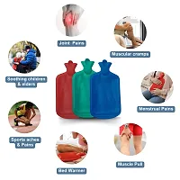 CareDone Hot Water Bag Hot Bag pain relief 2L Hot Water Heating Pad Rubber (Pack Of 1) Assorted Colours-thumb2