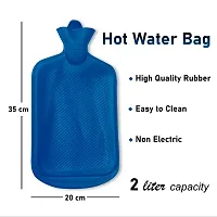 CareDone Hot Water Bag Hot Bag pain relief 2L Hot Water Heating Pad Rubber (Pack Of 1) Assorted Colours-thumb1