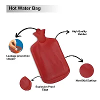 CareDone Electric Hota water Bag  Rubber Hot Water Bottle| Heating Pad| Pain Relief Heating Pad(Pack of 2, Multicolor)-thumb4