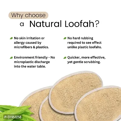 Natural Secrets Organic Sun-Dried Loofah Body Sponge-thumb3