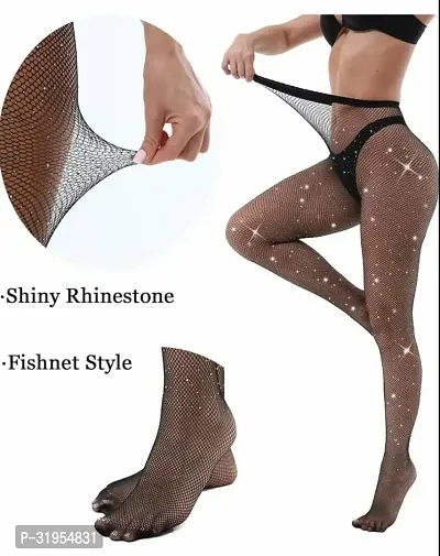 Stylish Black Nylon Stockings For Women-thumb2