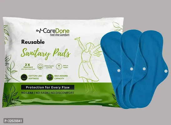 CareDone Reusable Sanitary Cloth Pads (Pack of 3)