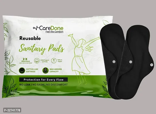 CareDone Reusable Sanitary Cloth Pads for Women (Pack of 2)