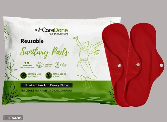 CareDone Reusable Sanitary Cloth Pads for Women (Pack of 2)