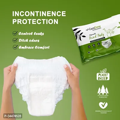 Caredone Ultra Absorbent Disposable Period Panties, No Leaks, Sanitary Protection Maternity Delivery Pads Pack of 2-thumb2