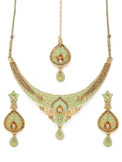 Buy Green Jewellery sets Online In India At Best Price Offers  Tata CLiQ