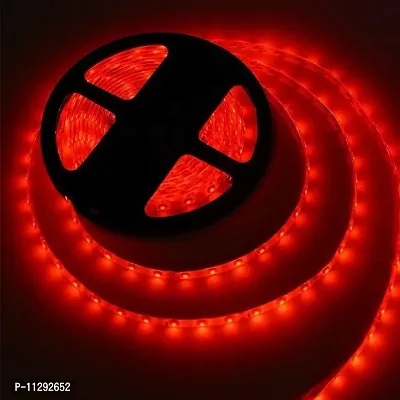 RSCT 4 Meter 2835 Cove Red Led Light Non Waterproof Led Strip Fall Ceiling Light,for Diwali,Chritmas Decoration with Adaptor/Driver (red,60 Led/Meter)-thumb0