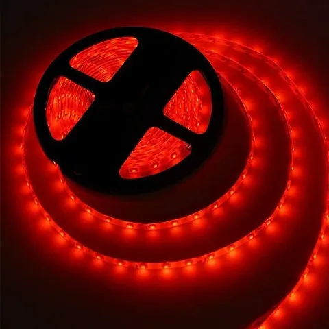 RSCT 4 Meter 2835 Cove Red Led Light Non Waterproof Led Strip Fall Ceiling Light,for Diwali,Chritmas Decoration with Adaptor/Driver (red,60 Led/Meter)