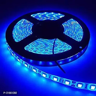 4 Meter 2835 Led Light Non Waterproof Led Strip Fall Ceiling Light for Diwali,Chritmas Decoration with Adaptor/Driver 60 Led/Meter ( Blue)-thumb0