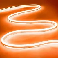 RSCT Neon Rope Light Silicon DC Light (5 Meter/16.4 Feet) or Home Indoor and Outdoor Flexible Waterproof Festival Decorative Light with 12v DC Adapter Include- Orange-thumb2