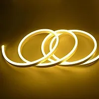 RSCT Neon Rope Light Silicon DC Light (5 Meter/16.4 Feet) or Indoor and Outdoor Flexible Waterproof Decorative Light with 12v DC Adapter Include- Warm White-thumb3