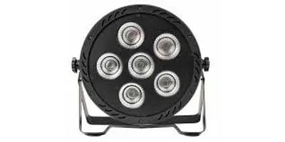 RSCT DJ LED Par Flood Light with 6 LED for Home Party Festival Lighting with 24 Key Remote Control Disco Stage Light DJ (Multicolor)-thumb1