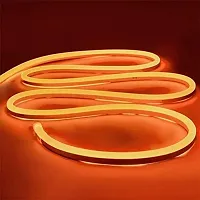 RSCT Neon Rope Light Silicon DC Light (5 Meter/16.4 Feet) or Home Indoor and Outdoor Flexible Waterproof Festival Decorative Light with 12v DC Adapter Include- Orange-thumb1