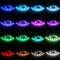 RSCT Led Strip Lights Kit Color Changing 5050 RGB 300 LED's Light Strips Kit with 16 Color for Bedroom, Home, DIY Decoration (24 Key IR Remote) (5 Meter)-thumb1