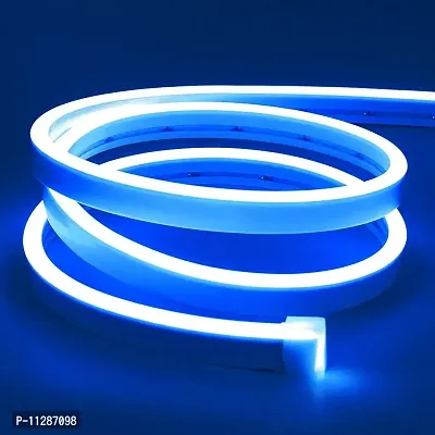 RSCT Neon Rope Light Silicon DC Light (5 Meter/16.4 Feet) or Indoor and Outdoor Flexible Waterproof Decorative Light with 12v DC Adapter Include- Red