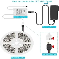 RSCT 4 Meter LED Strip Lights Waterproof LED Light Strip with Bright RGB Color Changing Light Strip with 24 Keys IR Remote Controller and Power Supply for Home (Multicolor)|| Make in India ||-thumb4