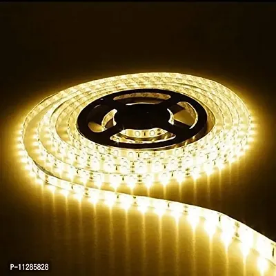 TITLE RSCT 4 Meter 2835 Cove Warm White Led Light Non Waterproof Led Strip Fall Ceiling Light for Diwali,Chritmas Decoration with Adaptor/Driver (Warm White 60 Led/Meter)