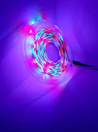 RSCT 4 Meter LED Strip Lights Waterproof LED Light Strip with Bright RGB Color Changing Light Strip with 24 Keys IR Remote Controller and Power Supply for Home (Multicolor) (Transitional)-thumb1