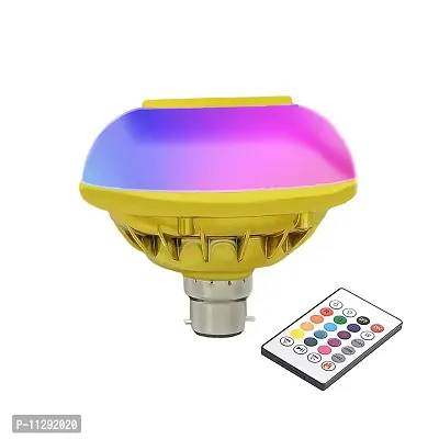 RSCT Bluetooth Speaker Music Bulb Light with Remote 3 in 1 12W Led Bulb with Bulb B22 + RGB Light Ball Bulb Colorful with Remote Control for Home, Bedroom, Living Rooms, Party and Decoration(1)