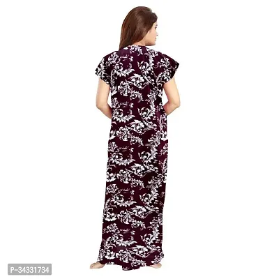 Elegant Satin Night Dress for Ultimate Comfort and Style - Perfect for Relaxation and Sleep-thumb2