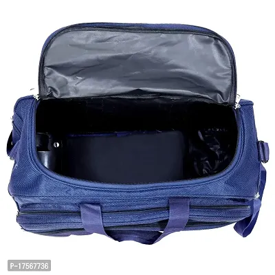 Duffle_PRO Nylon 55 litres Waterproof Strolley Duffle Bag- 2 Wheels - Luggage Bag (Navy Blue) ONE Size-thumb3