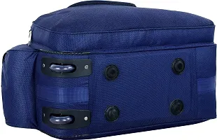 Epoch Nylon 55 litres Waterproof Strolley Duffle Bag- 2 Wheels - Luggage Bag - (Navy Blue)-thumb2