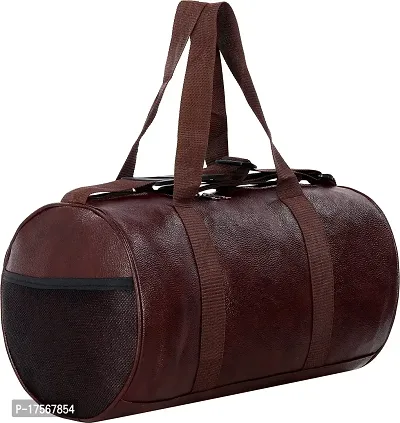 Axen Bags Gym Duffel Bag - Stylish Unisex Gym Duffel Bag for Men  Women 40 L (GD1 Dark Brown)-thumb0