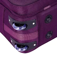 Duffle_PRO Nylon 55 litres Waterproof Strolley Duffle Bag- 2 Wheels - Luggage Bag (Purple)-thumb3