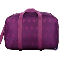 Axen Bags 60 L Strolley Duffel Bag - Stylish Travel Duffel Luggage Bag with Tow Wheel Travelling Men Women Bags - Large Capacity (AM01 Purple)-thumb3