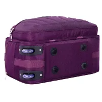 Duffle_PRO Nylon 55 litres Waterproof Strolley Duffle Bag- 2 Wheels - Luggage Bag (Purple)-thumb4