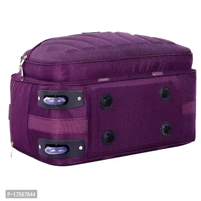 Duffle_PRO Nylon 55 litres Waterproof Strolley Duffle Bag- 2 Wheels - Luggage Bag (Purple)-thumb5