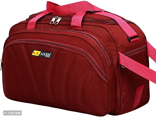 Duffle_PRO Nylon 55 litres Waterproof Strolley Duffle Bag- 2 Wheels - Luggage Bag (RED) ONE Size-thumb2