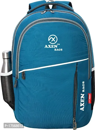AXEN BAGS Laptop Backpack 34L Medium Laptop Backpack Water-Resistance For/Office Bag/School Bag/College Bag/Business Bag/Unisex Travel Backpack (Blue)