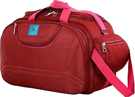 Epoch Nylon 55 litres Waterproof Strolley Duffle Bag- 2 Wheels - Luggage Bag - (RED) ONE Size-thumb1