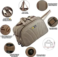 Duffle_PRO Nylon 55 litres Waterproof Strolley Duffle Bag- 2 Wheels - Luggage Bag-thumb4