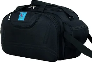 Epoch Nylon 55 litres Waterproof Strolley Duffle Bag- 2 Wheels - Luggage Bag - (Black)-thumb1