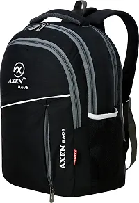 AXEN BAGS Laptop Backpack 34L Medium Laptop Backpack Water-Resistance For/Office Bag/School Bag/College Bag/Business Bag/Unisex Travel Backpack (Black)-thumb1