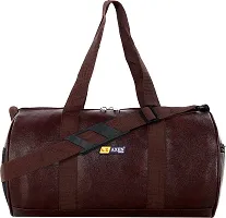 Axen Bags Gym Duffel Bag - Stylish Unisex Gym Duffel Bag for Men  Women 40 L (GD1 Dark Brown)-thumb1