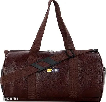 Axen Bags Gym Duffel Bag - Stylish Unisex Gym Duffel Bag for Men  Women 40 L (GD1 Dark Brown)-thumb2