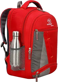 AXEN BAGS Laptop Backpack 30L Medium TRI-color Laptop Backpack Medium 30L Unisex College  School Bag (Red)-thumb2