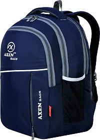 AXEN BAGS Laptop Backpack 34L Medium Laptop Backpack Water-Resistance For/Office Bag/School Bag/College Bag/Business Bag/Unisex Travel Backpack (Navy Blue)-thumb1