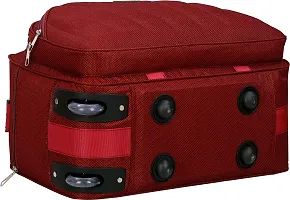 Duffle_PRO Nylon 55 litres Waterproof Strolley Duffle Bag- 2 Wheels - Luggage Bag (RED) ONE Size-thumb3