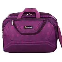 Axen Bags 60 L Strolley Duffel Bag - Stylish Travel Duffel Luggage Bag with Tow Wheel Travelling Men Women Bags - Large Capacity (AM01 Purple)-thumb1