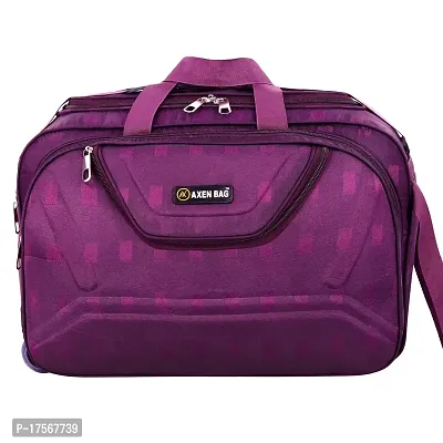 Axen Bags 60 L Strolley Duffel Bag - Stylish Travel Duffel Luggage Bag with Tow Wheel Travelling Men Women Bags - Large Capacity (AM01 Purple)-thumb2