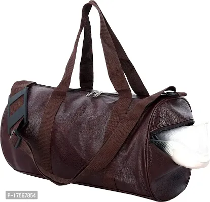 Axen Bags Gym Duffel Bag - Stylish Unisex Gym Duffel Bag for Men  Women 40 L (GD1 Dark Brown)-thumb3
