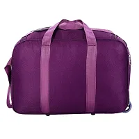 Duffle_PRO Nylon 55 litres Waterproof Strolley Duffle Bag- 2 Wheels - Luggage Bag (Purple)-thumb2