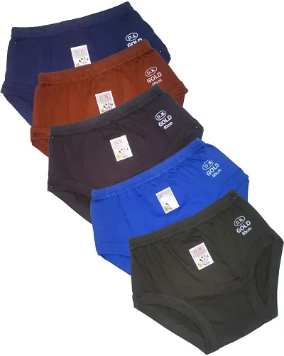 Classic Cotton Inner Wear For Kids Boys Pack Of 5