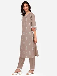 RIMS16 Women's Block Printed Cotton Blend Kurta Pant Sets-thumb3